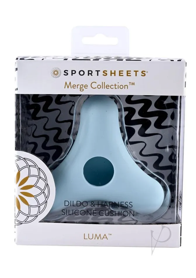 Dildos Luma Dildoharness Silicone Cushion Blue Sportsheets