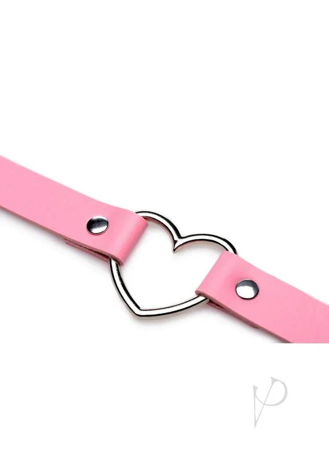 Dildos Master Series Ms Sweet Heart Choker Necklace Pnk