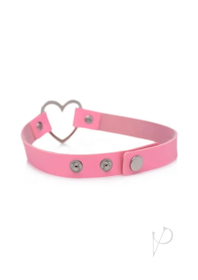 Dildos Master Series Ms Sweet Heart Choker Necklace Pnk