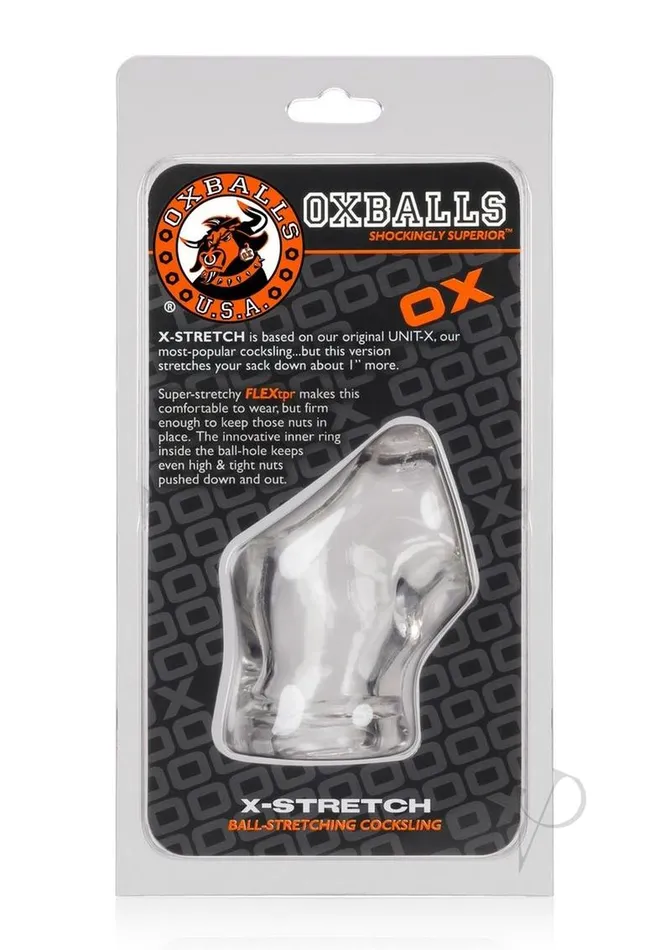 Dildos Oxballs Unitx Stretch Cocksling Wstretch Clear
