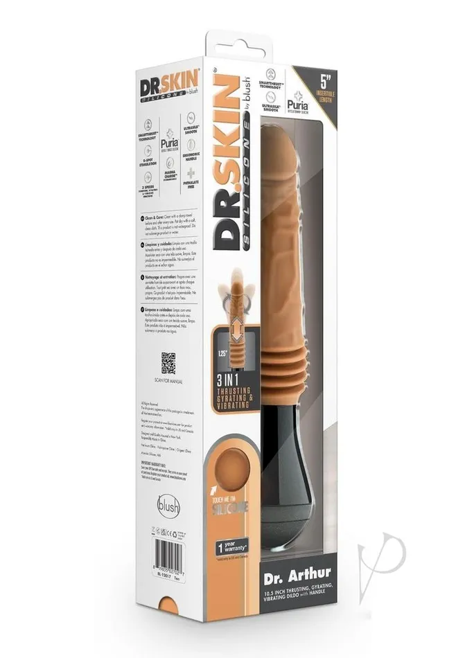 Dr Skin Dr Skin Silic Dr Arthur 105 Thrust Tan Female Sex Toys