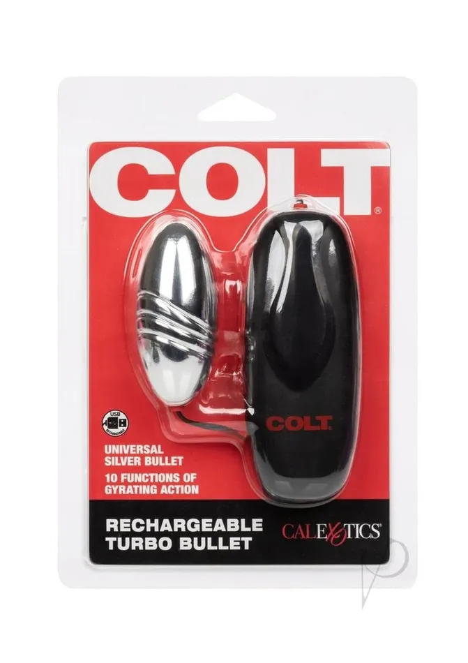 Female Sex Toys Colt Colt Rechargeable Turbo Bullet Silver