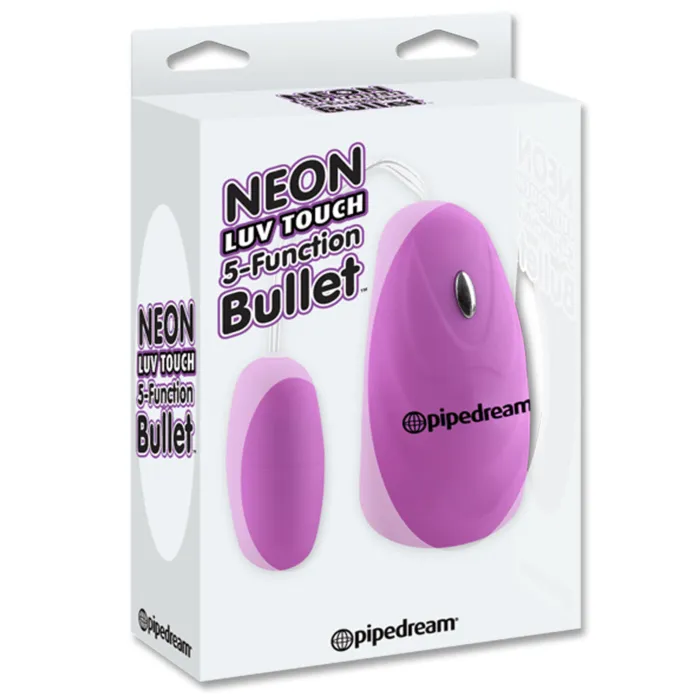 Female Sex Toys Neon Luv Touch Remote Control 5 Function Bullet Vibrator Pipedream