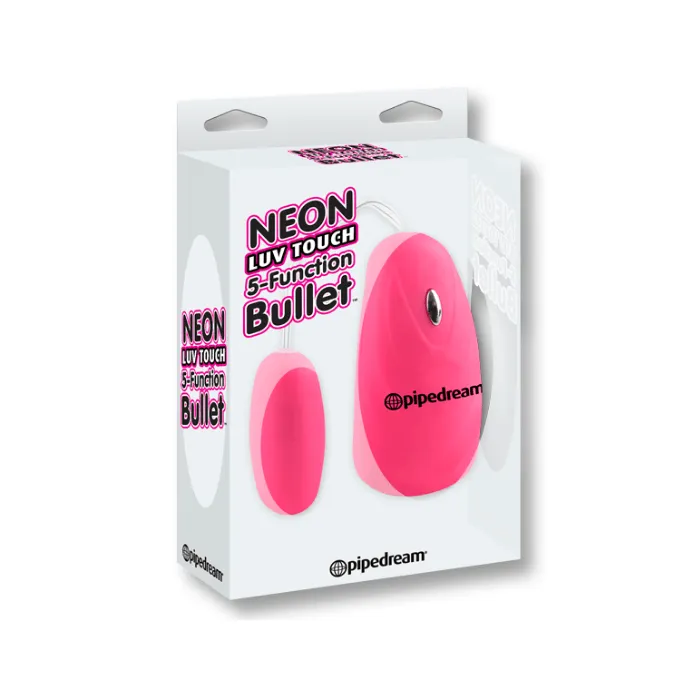 Female Sex Toys Neon Luv Touch Remote Control 5 Function Bullet Vibrator Pipedream