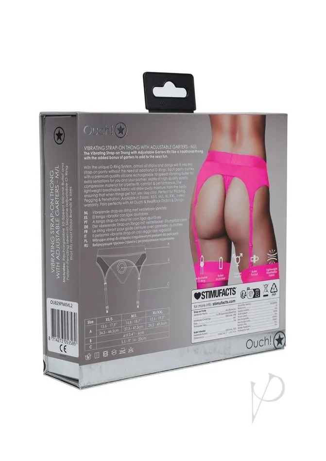 Female Sex Toys Ouch Vibe Strap On Thong Ml Pink Ouch