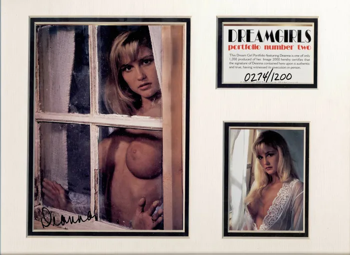 Female Sex Toys Peter Comparettos Cards Image 2000 Dreamgirls Portfolio 2 Deanna 9 x 12 with matting signed numbered 02741200
