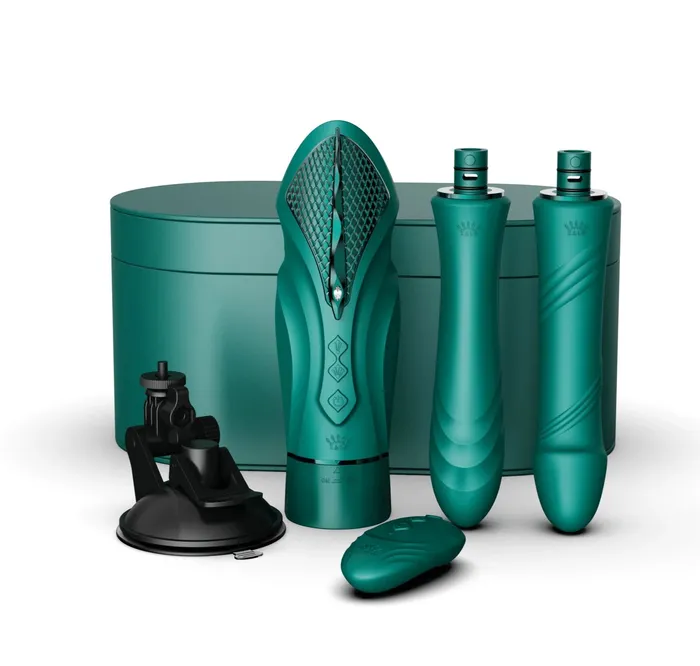 Female Sex Toys PP Shipping Zalo Sesh Compact Thrusting Sex Machine Emerald Green