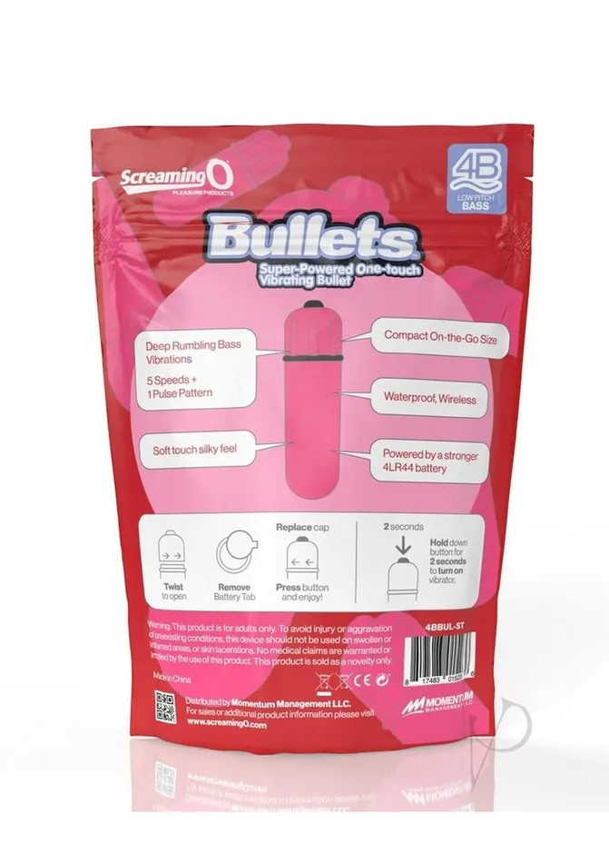 Female Sex Toys Screaming O Screaming O 4b Bullet Strawberry Female Sex Toys Screaming O Screaming O 4b Bullet Strawberry