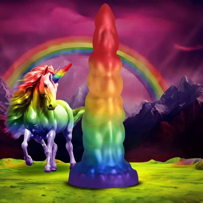 Female Sex Toys XR Brands Magic Rider Unicorn Silicone Dildo