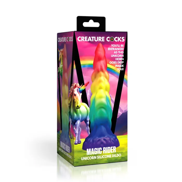 Female Sex Toys XR Brands Magic Rider Unicorn Silicone Dildo