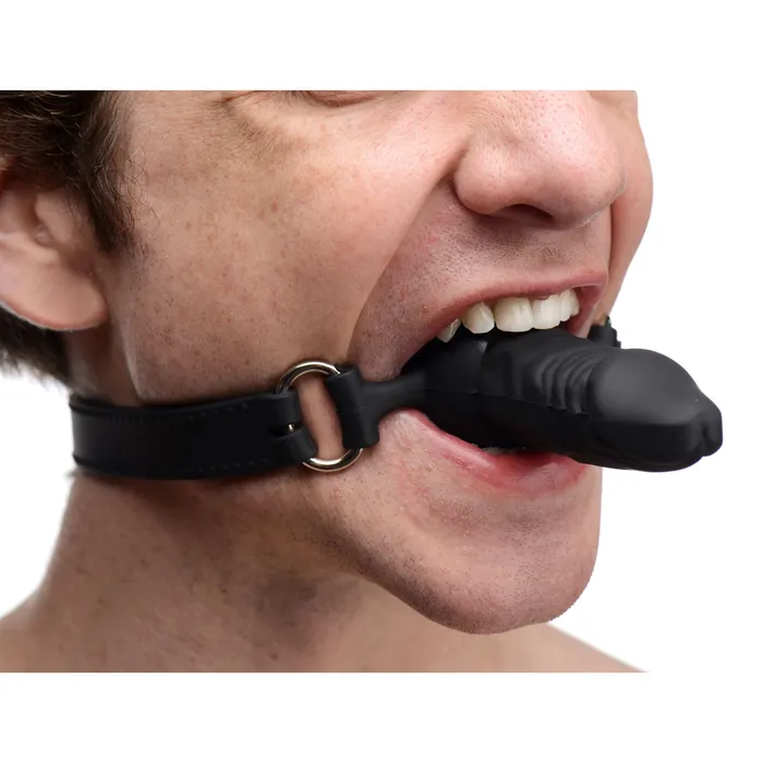 Female Sex Toys XR Brands Suppressor Silicone Face Banger Gag