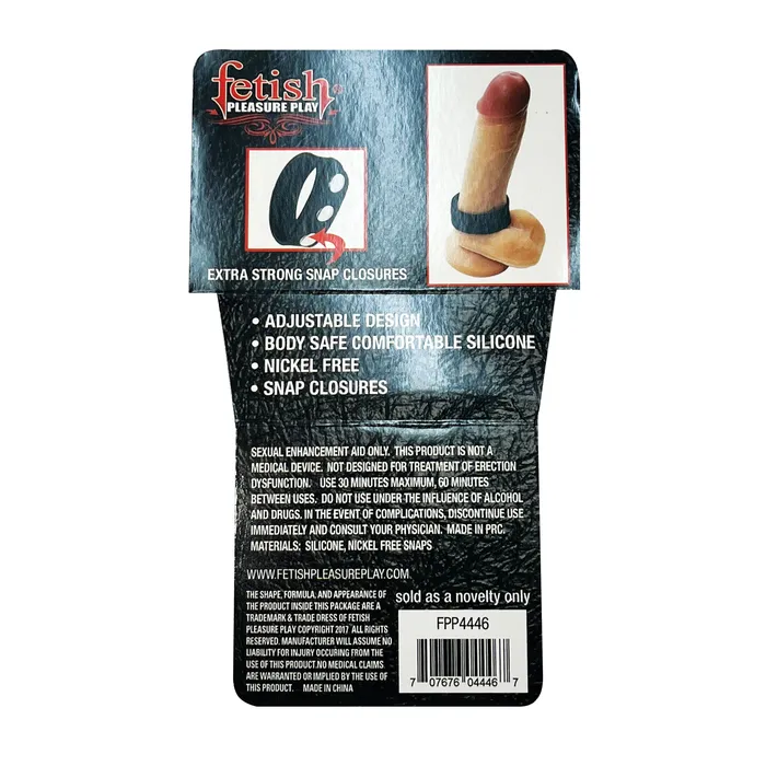 Fetish Pleasure Play Medium Snap Ring Castle Megastore Couples