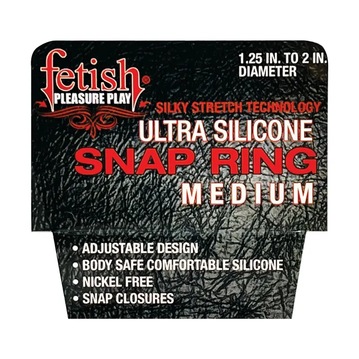 Fetish Pleasure Play Medium Snap Ring Castle Megastore Couples
