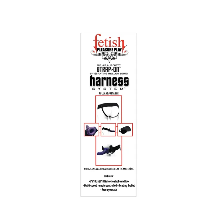 Fetish Pleasure Play StrapOn Harness System w6 Dong Purple Castle Megastore Female Sex Toys