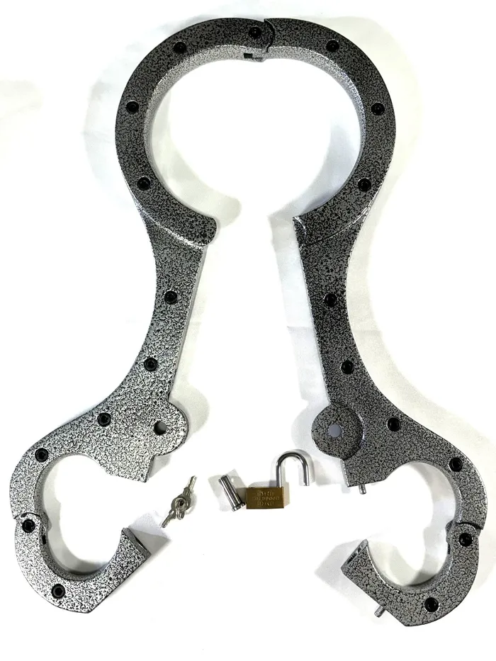 FetishToyBox Couples Aluminum Bondage Yoke RestraintsBondage Cangue Slave Shackle