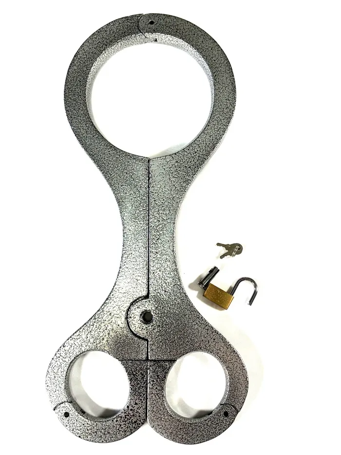 FetishToyBox Couples Aluminum Bondage Yoke RestraintsBondage Cangue Slave Shackle