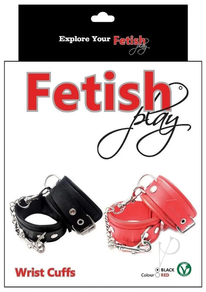 Fp Wrist Cuffs Vegan Leather Black Rouge Restraints