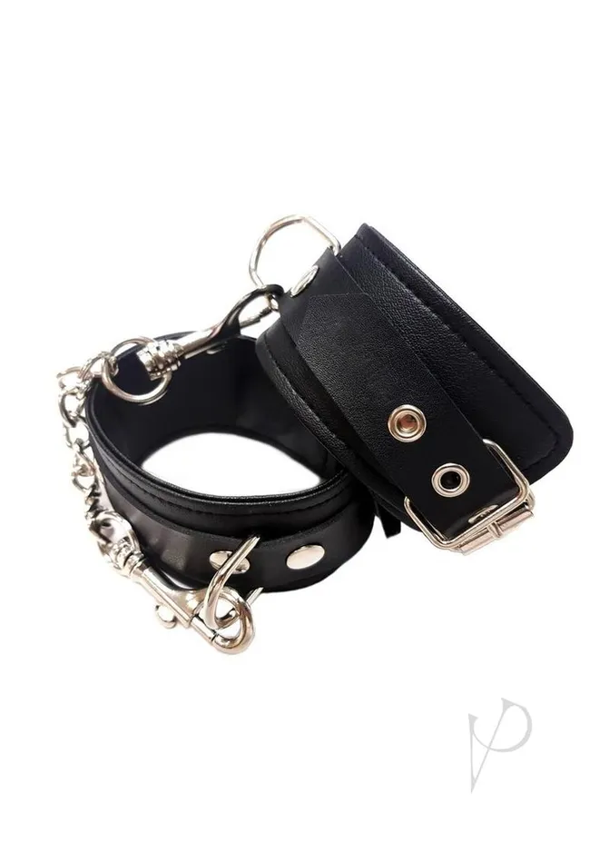 Fp Wrist Cuffs Vegan Leather Black Rouge Restraints