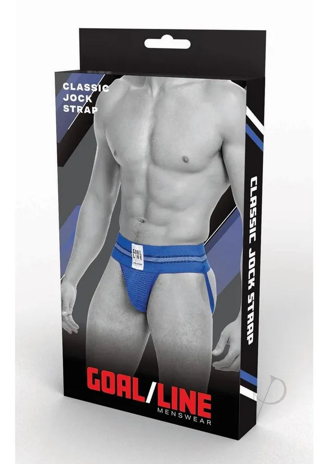 Goal Line Class Jockstrap Lxl Blu Goal Line Male Sex Toys