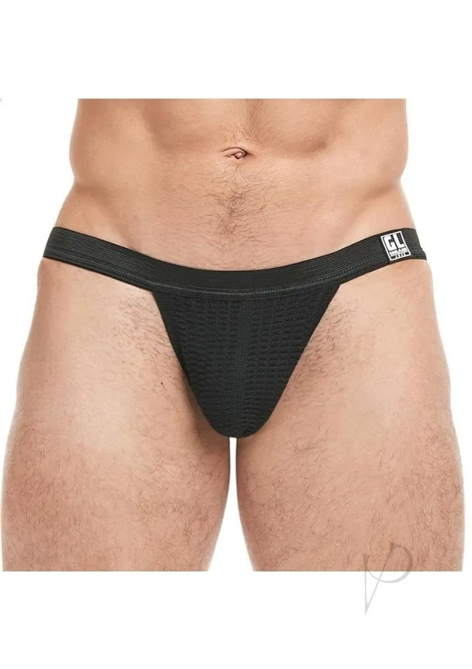Goal Line Low Rise Jockstrap Sm Blk Goal Line Vibrators