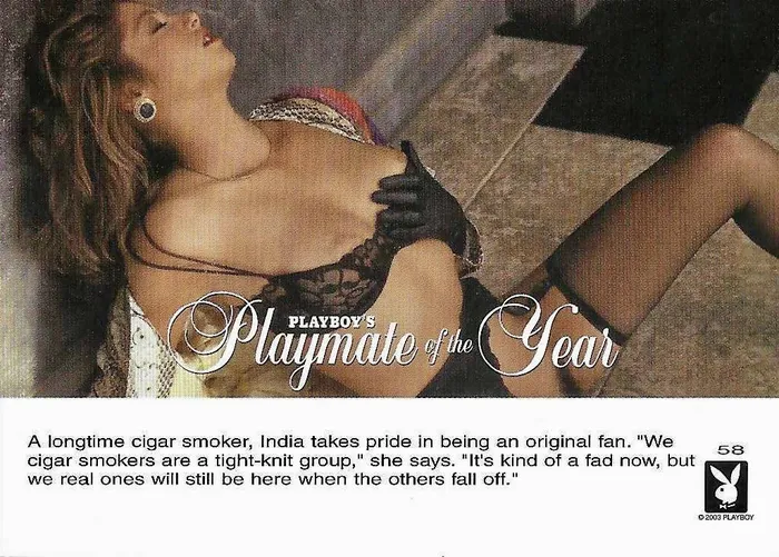 Greenthunderbirds Cards Anal Playboy Playmate Of The Year 58 India Allen