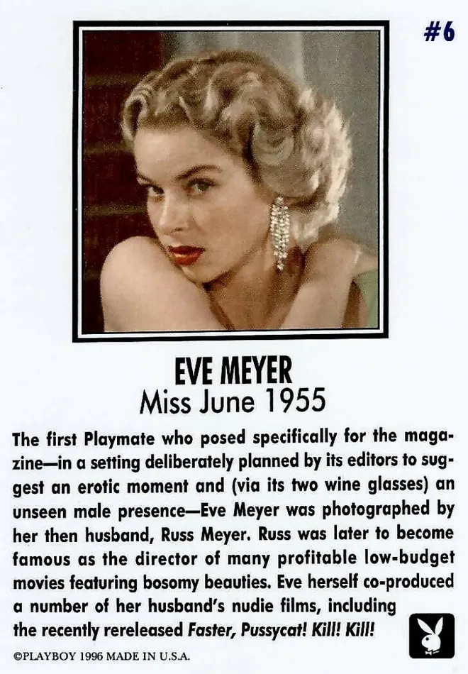Greenthunderbirds Cards Playboy June Edition 6 Eve Meyer Female Sex Toys
