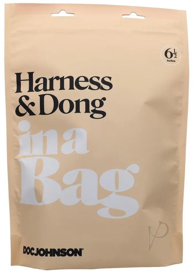 In A Bag Dildos In A Bag Harness Dong Black