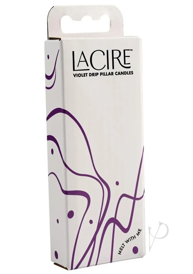 LaCire Vibrators Lacire Drip Pillar Candles Purple