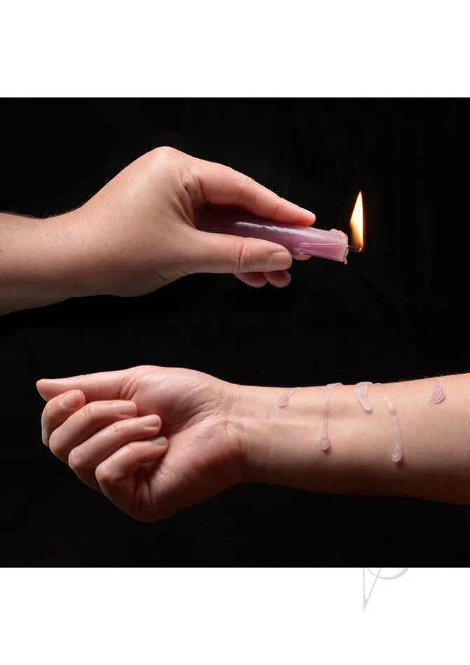 LaCire Vibrators Lacire Drip Pillar Candles Purple