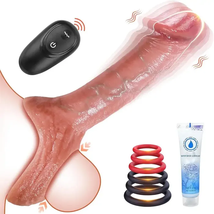 26 Extra Inches Reusable Penis Sleeve for Men Penis Extender with Ball Loop Adorime Male Sex Toys