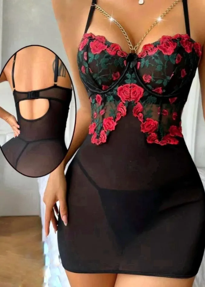 Just Undies Vibrators Ravishing Rose Corset Lingerie
