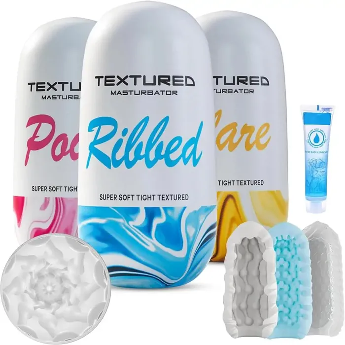 Male Sex Toys Adorime Solo Session Egg Wonder Masturbator Set 6 Pack