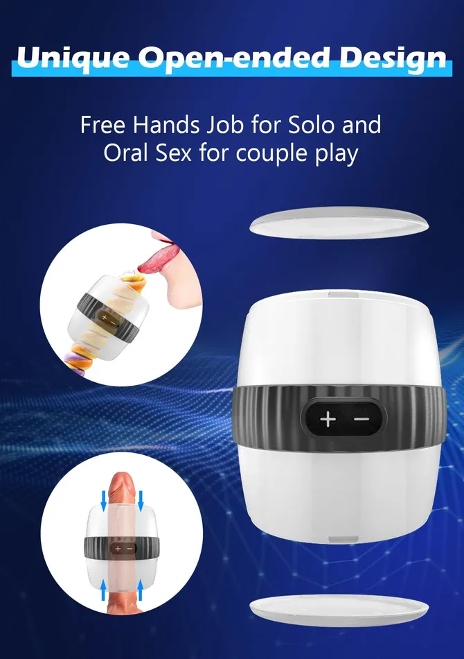 Male Sex Toys Oronova Male Masturbator with Open Design and Vibrating Stimulation