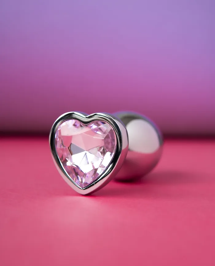 Winyi Anal Bejewelled Heart Metal Butt Plug