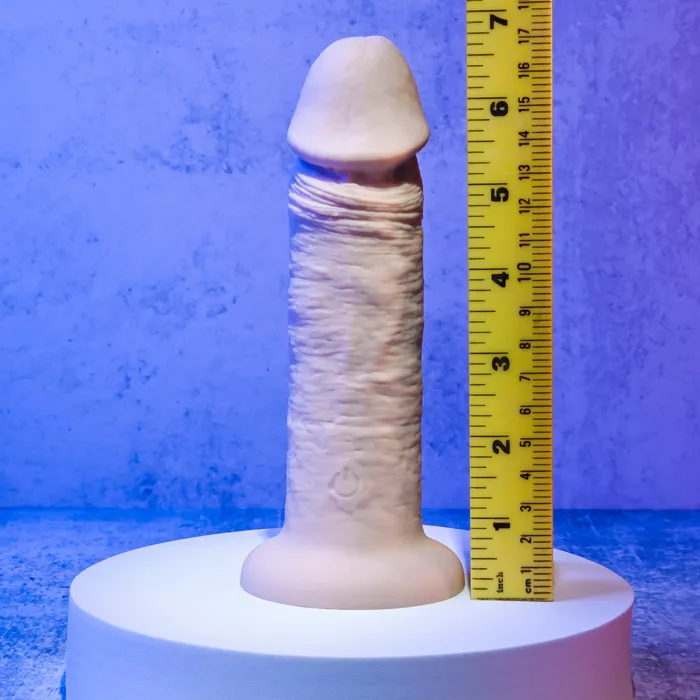 6 Girthy Vibrating Dong Evolved Dildos