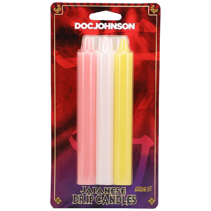 Anal Doc Johnson Japanese Drip Candles Set of 3 Doc Johnson