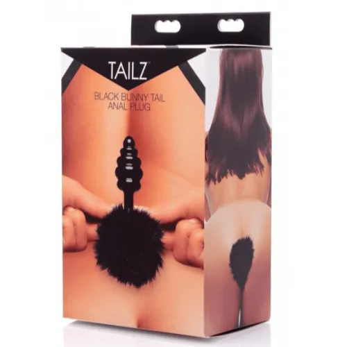 Anal LonBrook Black Bunny Tail Anal Plug