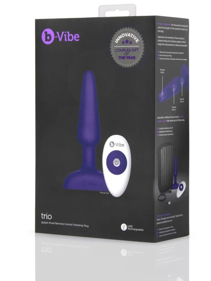 bVibe Trio Vibrating Butt Plug bVibe Anal