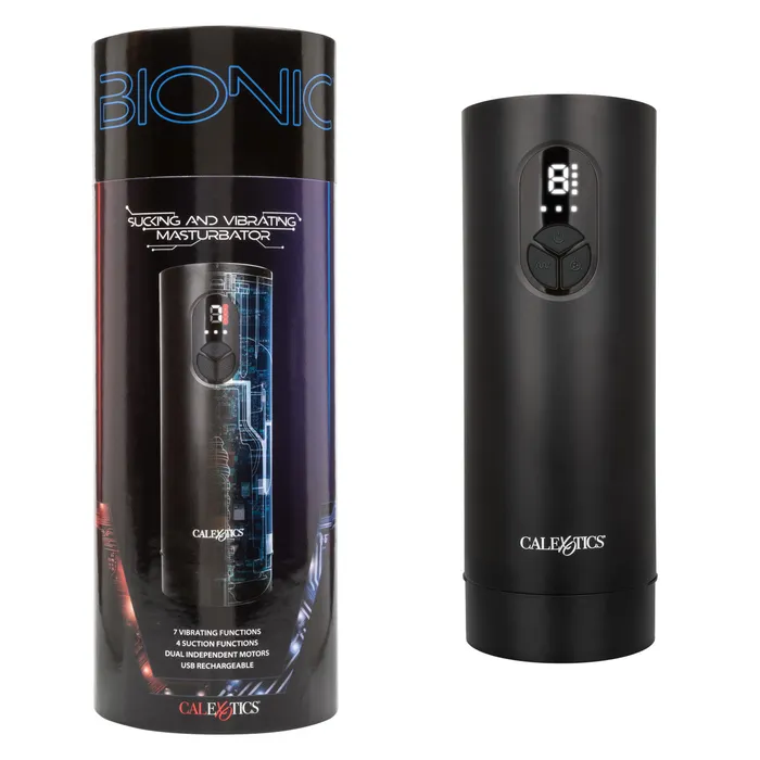 Calexotics Male Sex Toys Bionic Sucking and Vibrating Masturbator