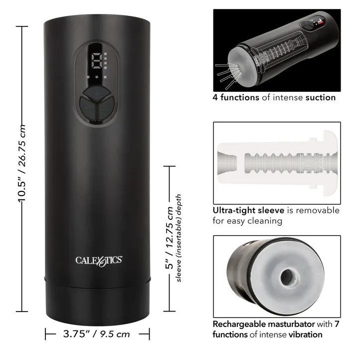Calexotics Male Sex Toys Bionic Sucking and Vibrating Masturbator