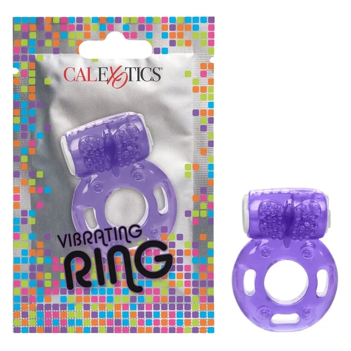 Calexotics Vibrating Ring Foil Pack Purple CALEXOTICS Male Sex Toys