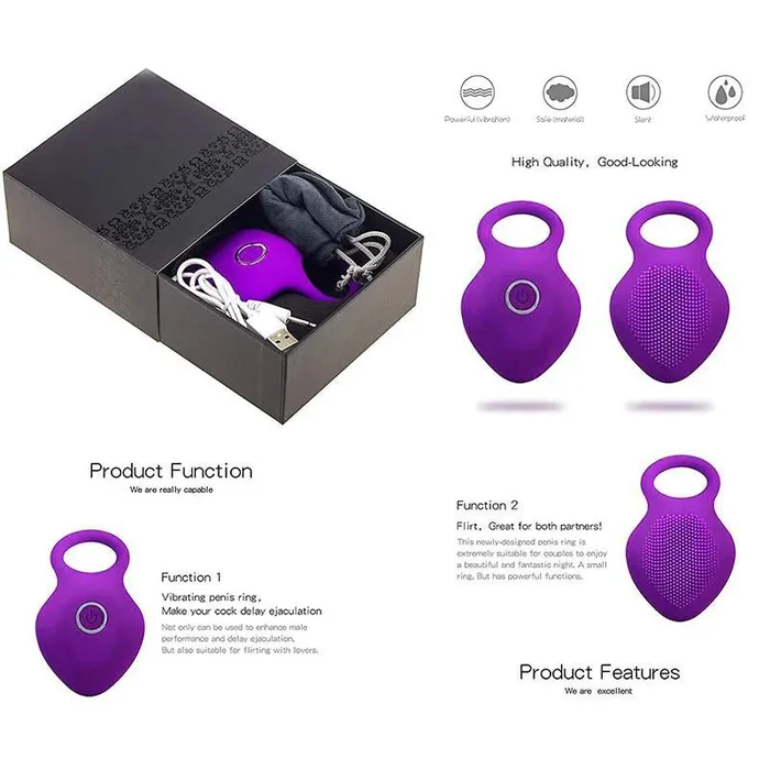 Couples Dual Sensation Pleasure Vibrating Cock Ring Vibrator Romulus Couples Couples Dual Sensation Pleasure Vibrating Cock Ring Vibrator Romulus Couples