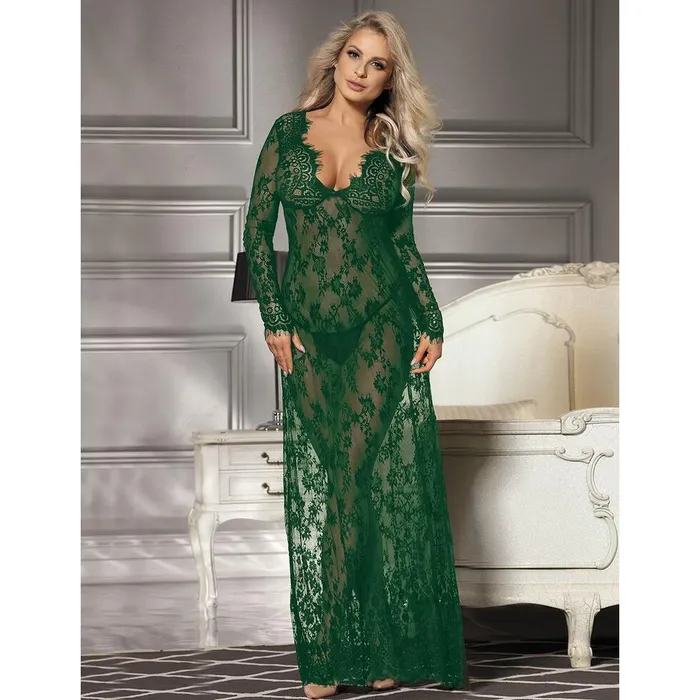Couples The Love Store Online Aurora Lace Gown Green