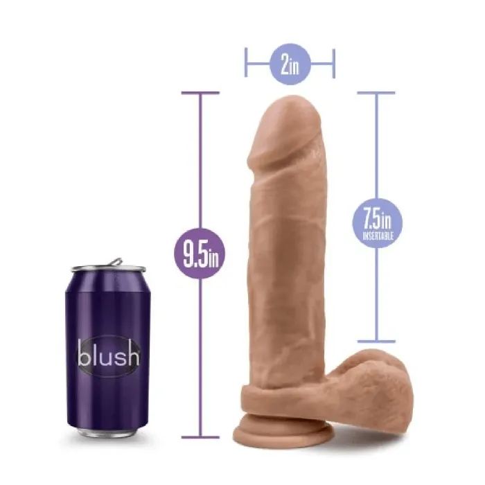 Dildos Blush Au Naturel 95 Dildo with Suction Cup Blush