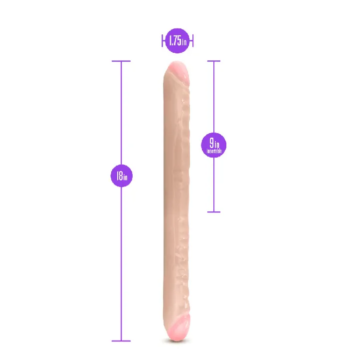 Dildos Blush Blush B Yours Beige 18 Double Dildo