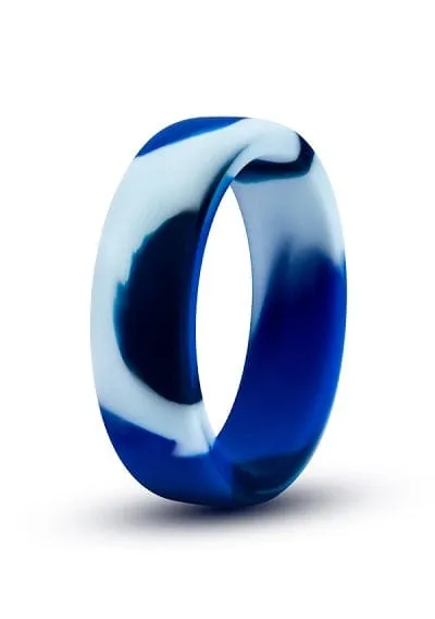 Dildos Blush Performance Blue Camouflage Silicone Camo Cock Ring Blush