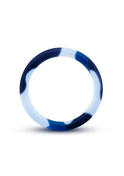 Dildos Blush Performance Blue Camouflage Silicone Camo Cock Ring Blush