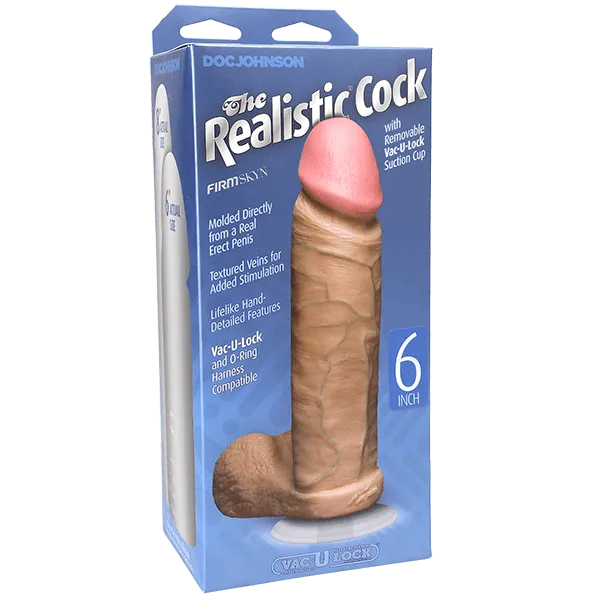 Dildos Doc Johnson Doc Johnson Realistic Cock 6 White