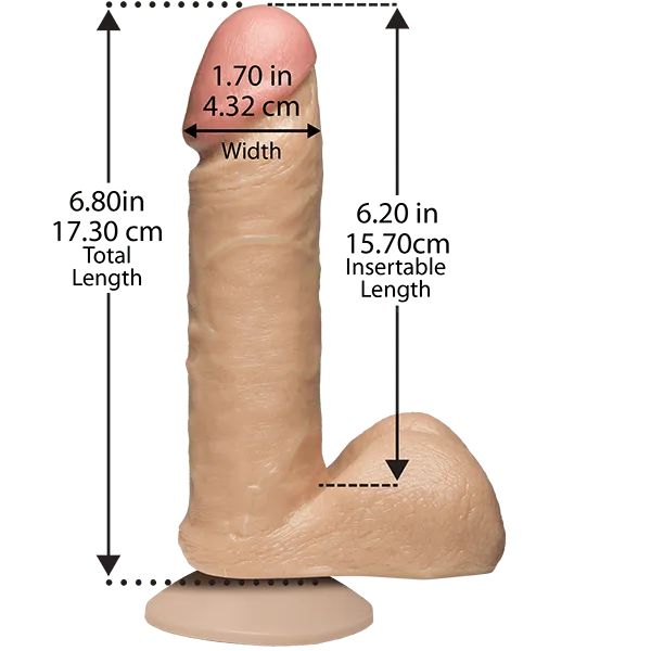 Dildos Doc Johnson Doc Johnson Realistic Cock 6 White