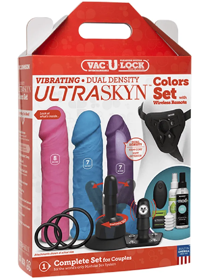 Dildos Vac U Lock VacULock Vibrating Dual Density ULTRASKYN